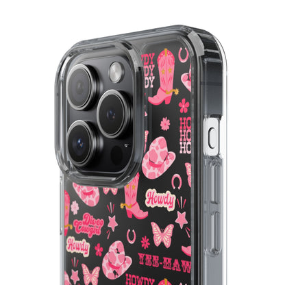 Cute Cowgirl - Clear Phone Case