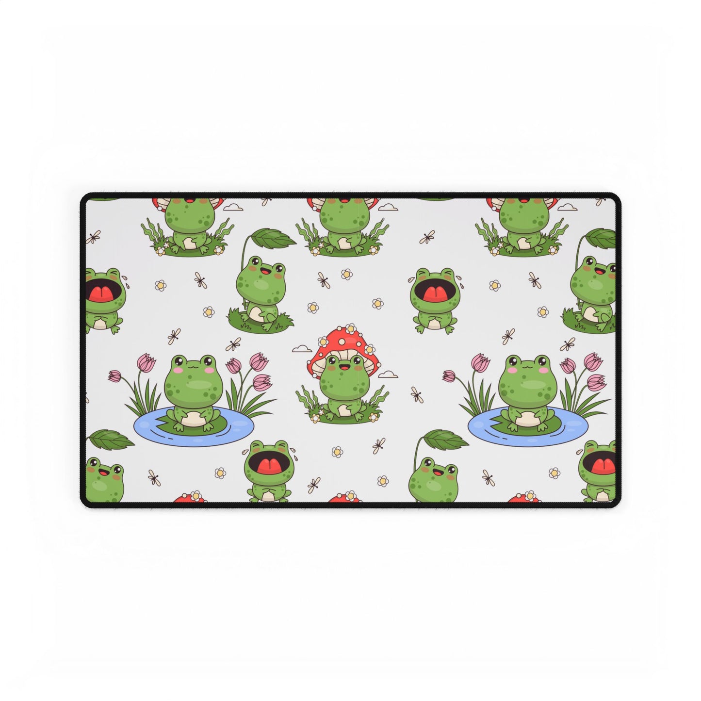 Desk Mat - Cute Frogs