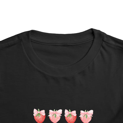Cute Strawberry Toddler Short Sleeve Tee