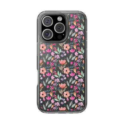 Floral - Clear Phone Case