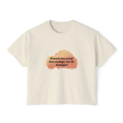 Sunset-Inspired Boxy Tee