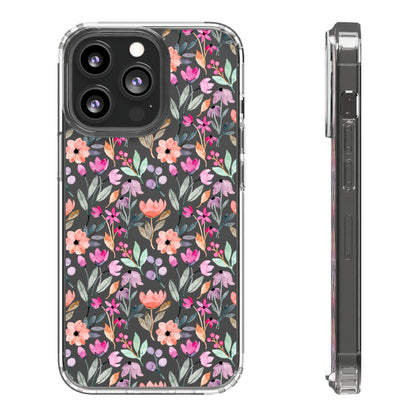 Floral - Clear Phone Case