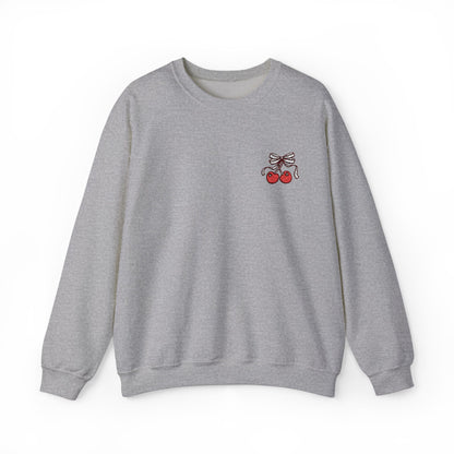 Cherry Embroidered - Sweatshirt
