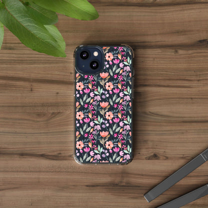 Floral - Clear Phone Case