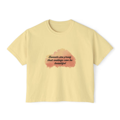 Sunset-Inspired Boxy Tee