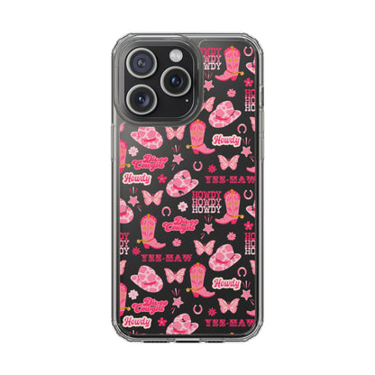 Cute Cowgirl - Clear Phone Case