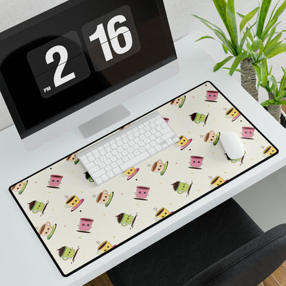 Desk Mat - Cute Coffee