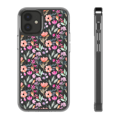Floral - Clear Phone Case