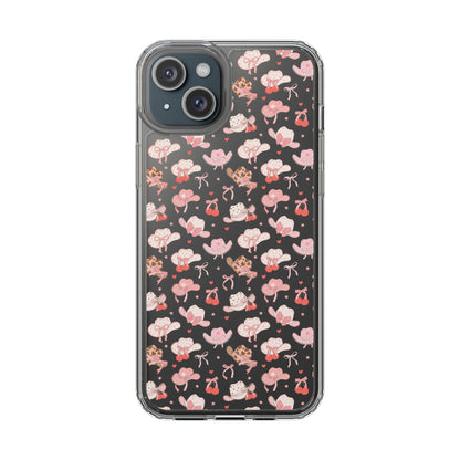 Cute Bow and Hats - Clear Phone Case