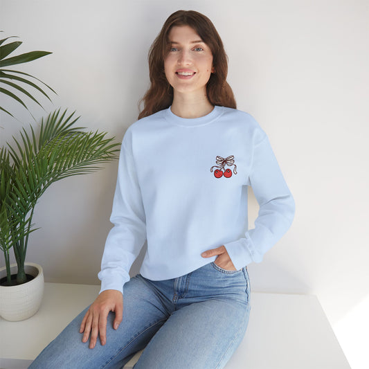 Cherry Embroidered - Sweatshirt