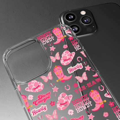 Cute Cowgirl - Clear Phone Case