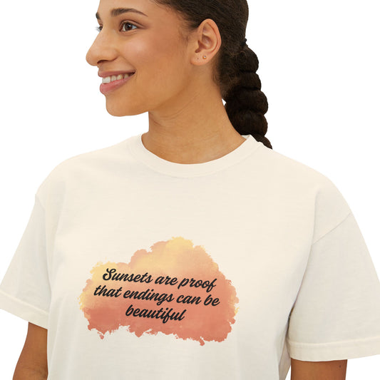 Sunset-Inspired Boxy Tee