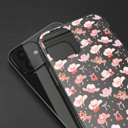 Cute Bow and Hats - Clear Phone Case