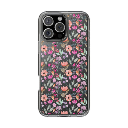 Floral - Clear Phone Case