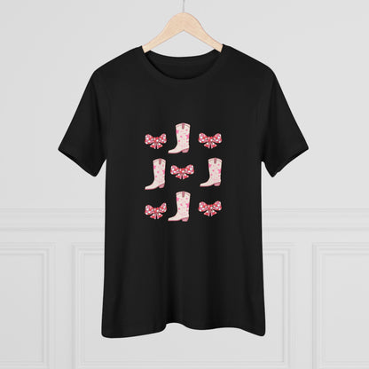 Floral Cowboy Boots Cotton Tee
