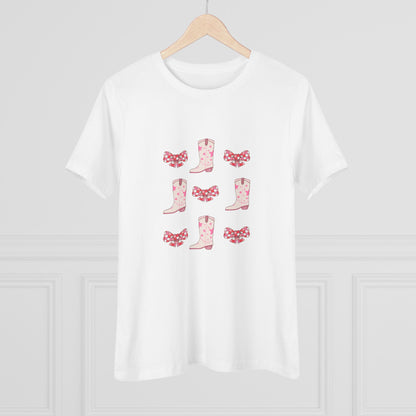 Floral Cowboy Boots Cotton Tee