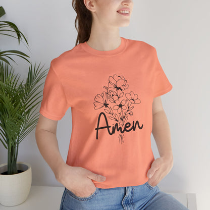 Floral Amen Tee