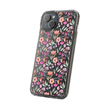 Floral - Clear Phone Case