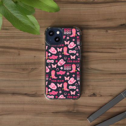 Cute Cowgirl - Clear Phone Case