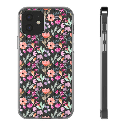 Floral - Clear Phone Case