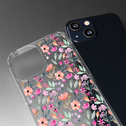Floral - Clear Phone Case