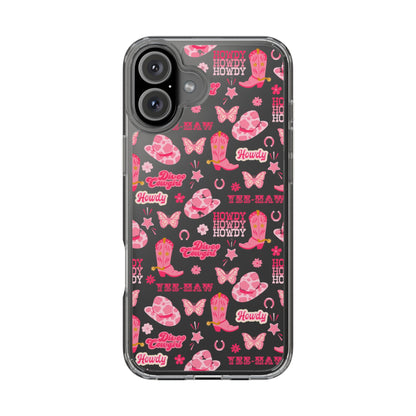 Cute Cowgirl - Clear Phone Case