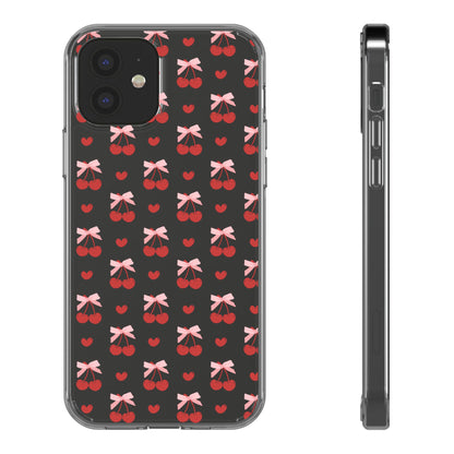 Cute Cherry - Clear Phone Case