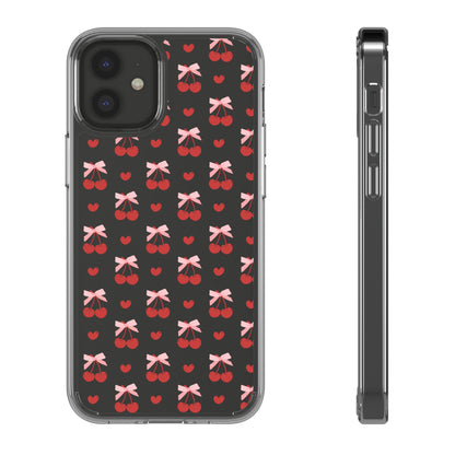 Cute Cherry - Clear Phone Case