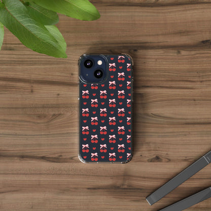 Cute Cherry - Clear Phone Case