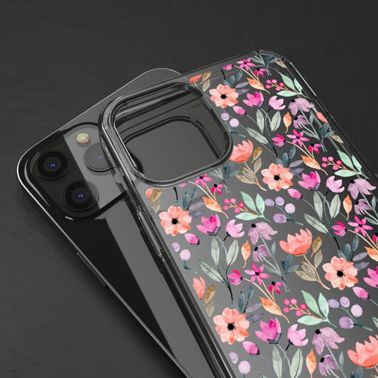 Floral - Clear Phone Case