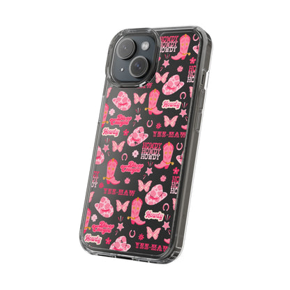 Cute Cowgirl - Clear Phone Case
