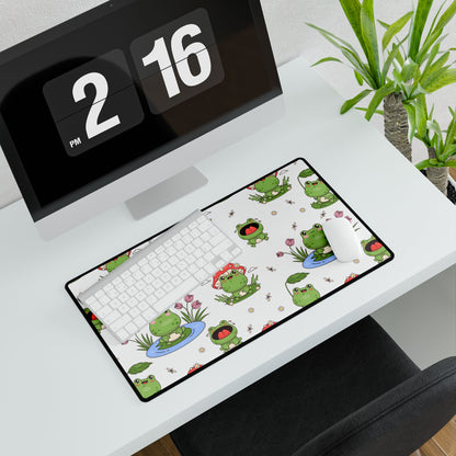 Desk Mat - Cute Frogs
