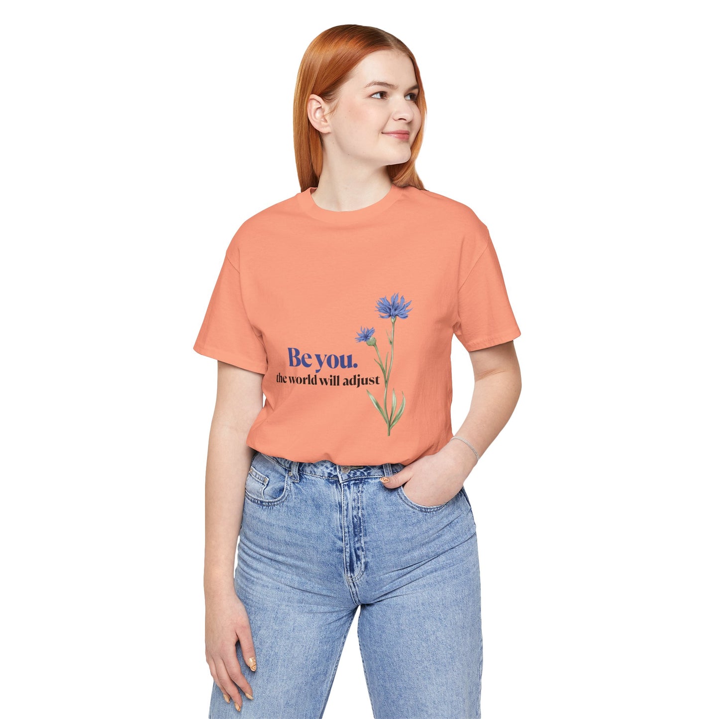 Flower Tee - 'Be You' Short Sleeve Shirt