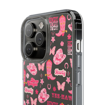 Cute Cowgirl - Clear Phone Case