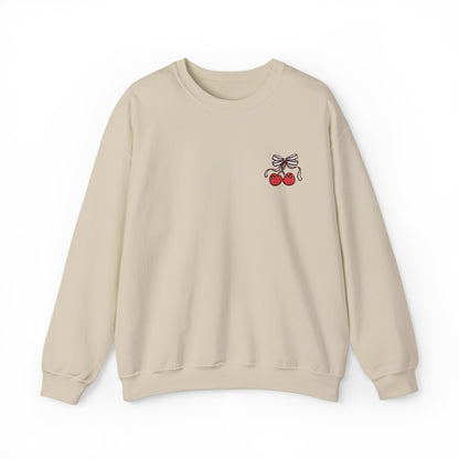 Cherry Embroidered - Sweatshirt