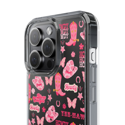 Cute Cowgirl - Clear Phone Case
