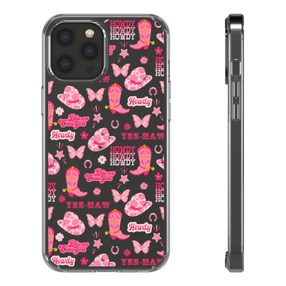 Cute Cowgirl - Clear Phone Case