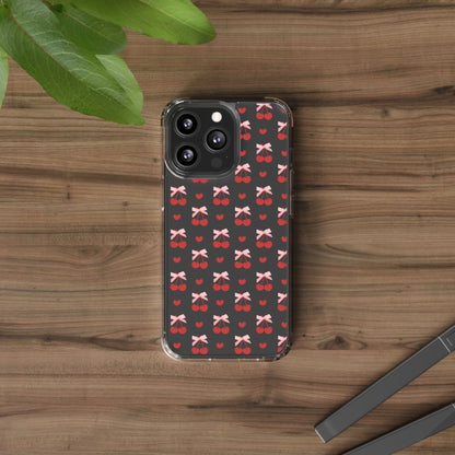 Cute Cherry - Clear Phone Case