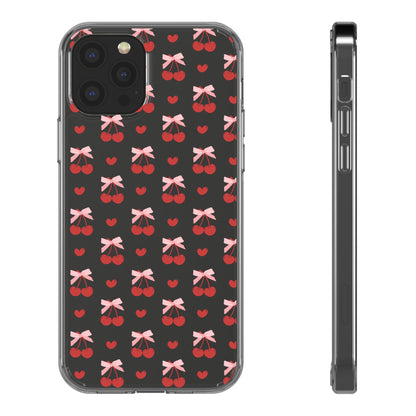 Cute Cherry - Clear Phone Case