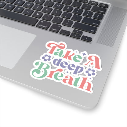 Take a Breath Kiss-Cut Sticker