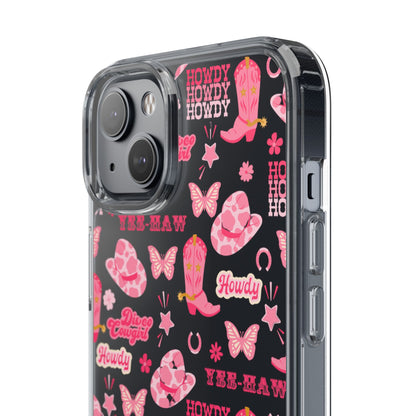 Cute Cowgirl - Clear Phone Case