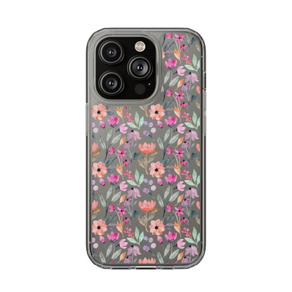 Floral - Clear Phone Case