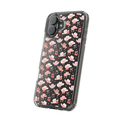 Cute Bow and Hats - Clear Phone Case