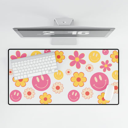 Desk Mat - Floral Smile