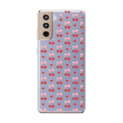 Cute Cherry - Clear Phone Case