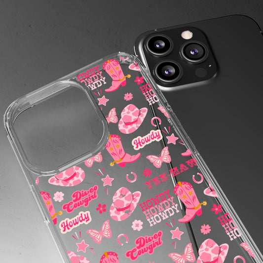 Cute Cowgirl - Clear Phone Case