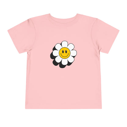 Smiley Daisy Toddler Short Sleeve Tee